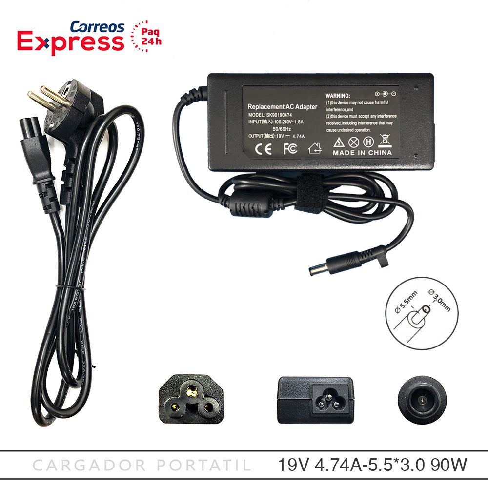 Cargador para portátil Samsung CPA09-004A 19V  *